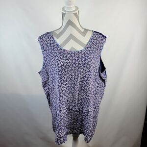 KOOS of Course 100% Silk Multi color Multi Pattern Tank Size 2X
